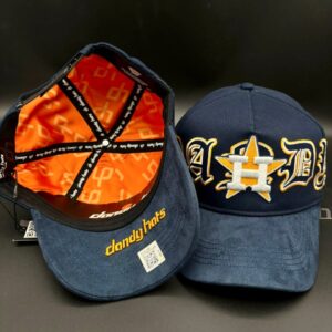 Gorra Dandy Hats “Houston Texas Navy Azul Y Naranja”